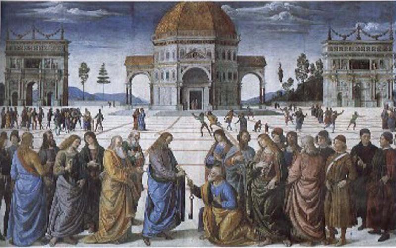 Pietro Perugino Christian kingdom of heaven will be the key to St. Peter's Sweden oil painting art